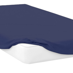 Opus Single Navy Polycotton Fitted Bed Sheet - thumbnail 2