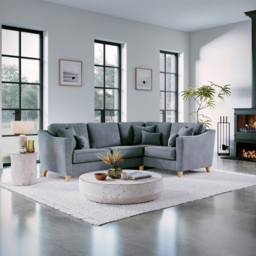 Marlon City Denim 3 Seater Left Hand Corner Sofa - thumbnail 3