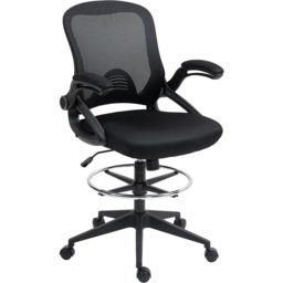 Portland Black Height Adjustable Mesh Swivel Office Chair - thumbnail 2