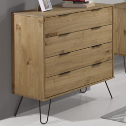 Augusta 4 Drawer Pine Chest of Drawers - thumbnail 1