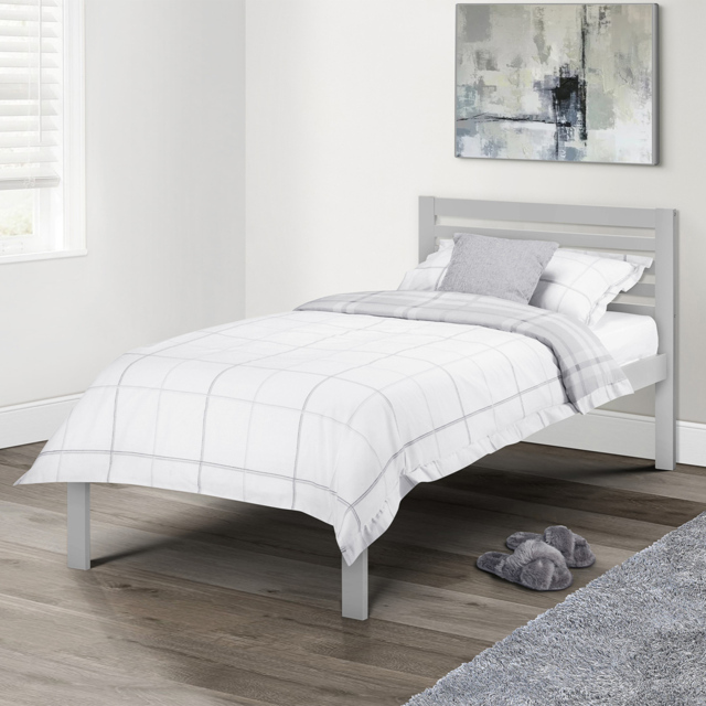 Julian Bowen Slocum Single Light Grey Bed - image 1