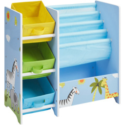 Liberty House Toys Kids Safari Book Display with Storage Boxes - thumbnail 2