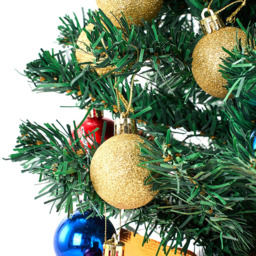 Living and Home Mini Artificial Christmas Tree with LED String Light and Baubles 54.5cm - thumbnail 3