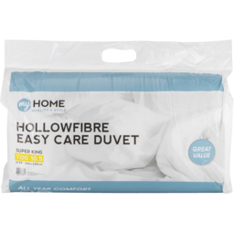 My Home Super King White Hollowfibre Easy Care Duvet 10.5 Tog