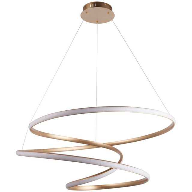 Merano Imola Satin Gold and White Silicone Pendant Ceiling Light - image 1