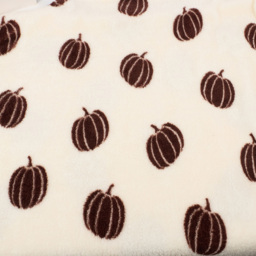 Pumpkin Sherpa Throw Neutral - thumbnail 3