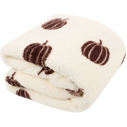 Pumpkin Sherpa Throw Neutral - thumbnail 2