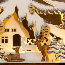 The Christmas Workshop LED Wooden Christmas Tree Forest Scene - thumbnail 3