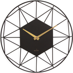 Acctim Alva Black Metal Wire Clock