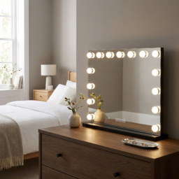 Hollywood LED Wireless Vanity Mirror Black - thumbnail 4