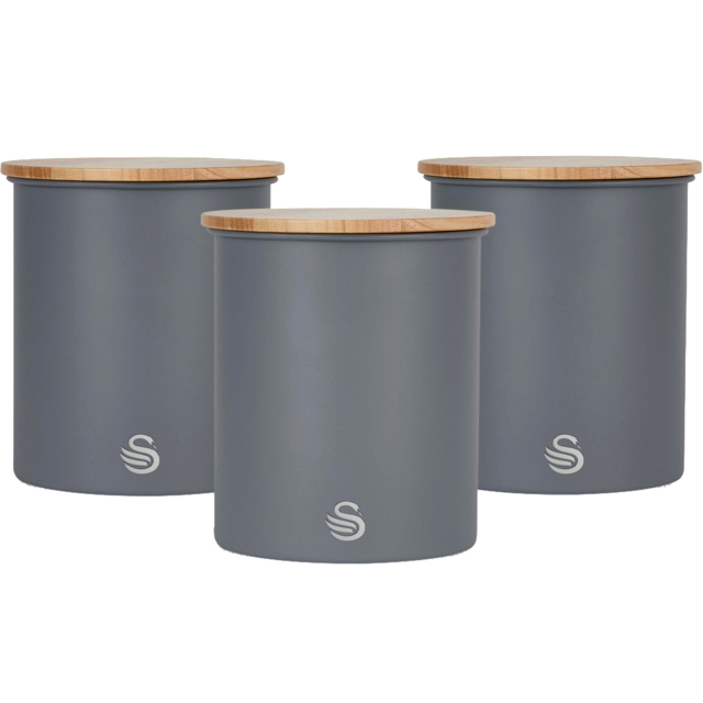 Swan 3 Piece Slate Grey Canisters - image 1