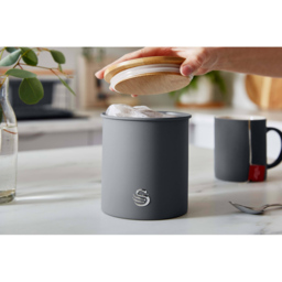 Swan 3 Piece Slate Grey Canisters - thumbnail 3