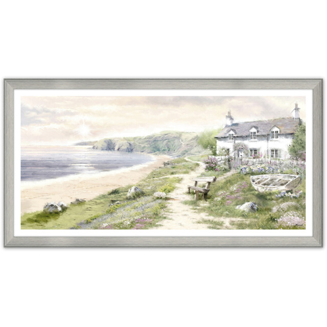Macneil Coastal Haven Framed Art Neutral - image 1