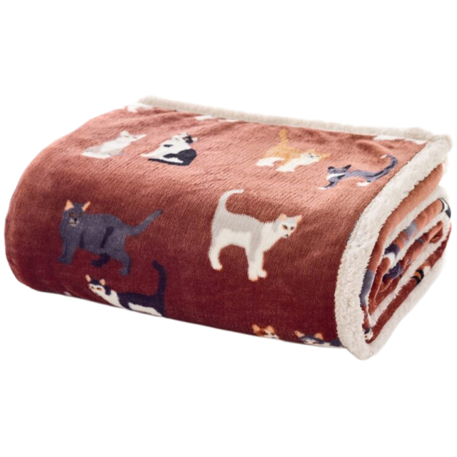 Deyongs Mixed Kitty Brick Throw 140 x 180cm - image 1