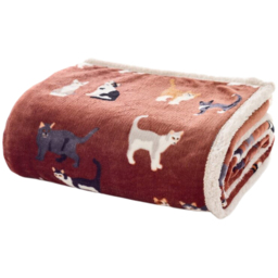 Deyongs Mixed Kitty Brick Throw 140 x 180cm - thumbnail 1