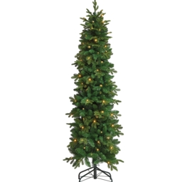 6ft Canterbury Green Fir Pre-lit Artificial Christmas Tree - thumbnail 1