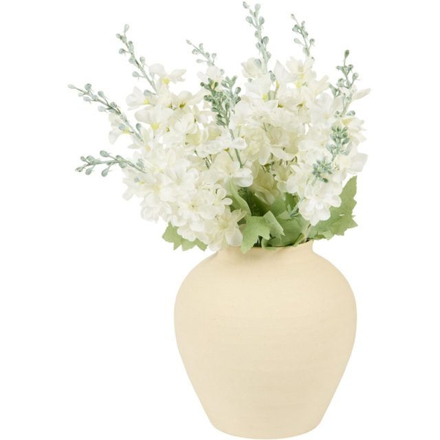 Large Delphinium Vase Arrangement Cream - image 1