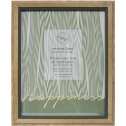 The Port. Co Gallery Hertford Green Accent Natural 20 x 16 inch Photo Frame - thumbnail 1