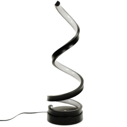 ValueLights Infinity Single Twist Black Integrated LED Table Lamp - thumbnail 1
