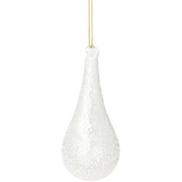 Santa's Chalet Glass Speckled Droplet