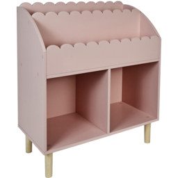 Kids Scallop Detailed Bookcase Pink - thumbnail 2