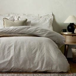 Yard Hebden Mélange Stripe Mole King Size Cotton Duvet Set - thumbnail 4