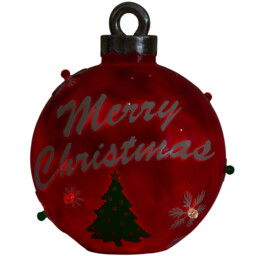 Sleigh Bells Ring Merry Christmas Tree LED Bauble 20cm - thumbnail 3