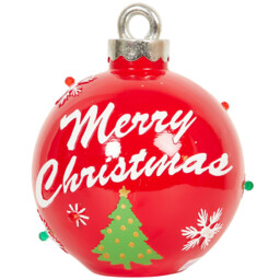 Sleigh Bells Ring Merry Christmas Tree LED Bauble 20cm - thumbnail 2