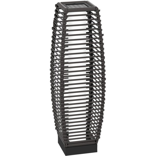 Outsunny Grey LED Solar Floor Lamp - image 1