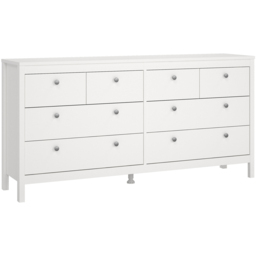 Florence Madrid 8 Drawers White Double Dresser - thumbnail 2