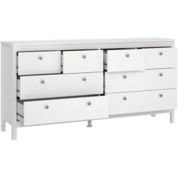 Florence Madrid 8 Drawers White Double Dresser - thumbnail 4