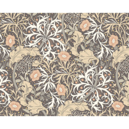 Origin Murals Trailing Seaweed Garden Black Wall Mural - thumbnail 2