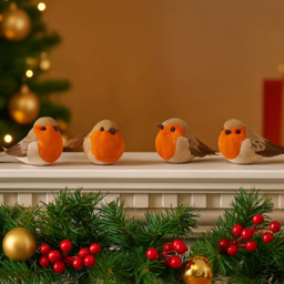 Marco Paul Robin 4 Piece Christmas Tree Decoration Set - thumbnail 2