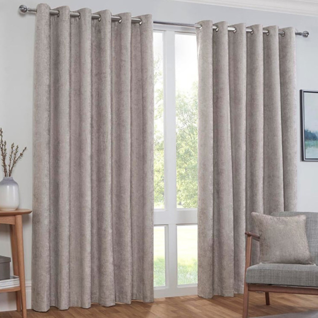 Divante Alden Thermal Eyelet Curtain Dove Grey 229 x 229cm - image 1