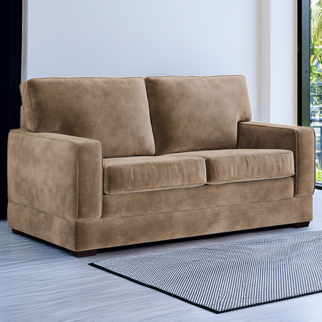 Jay-Be Urban 2 Seater Luxe Velvet Cedar Sofa Bed with e-Pocket Mattress - image 1