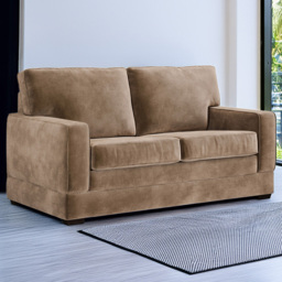Jay-Be Urban 2 Seater Luxe Velvet Cedar Sofa Bed with e-Pocket Mattress - thumbnail 1