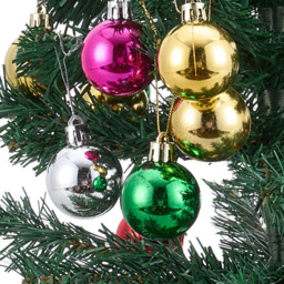 Living and Home Pre-Lit Mini Artificial Christmas Tree with Baubles and Gifts 50cm - thumbnail 3