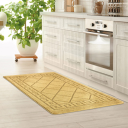 Smart Living Tribela Ochre Non-Slip Mat with Gel Backing 80 x 300cm - thumbnail 3