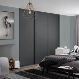 Spacepro Shaker Single Panel Graphite Sliding Door 2220 x 762mm - thumbnail 2