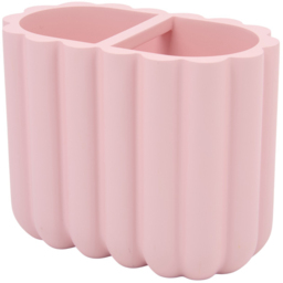 Scalloped Toothbrush Holder Blush - thumbnail 1