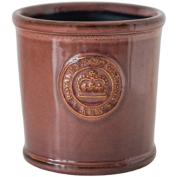 Ivyline Kew Plum Ceramic Embossed Reactive Glaze Indoor Planter 19cm