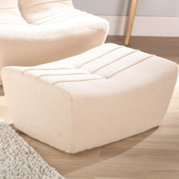 Desser Furniture Latte Boucle Cosy Footstool