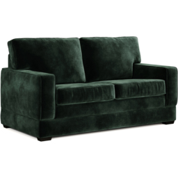 Jay-Be Urban 2 Seater Luxe Velvet Bottle Green Sofa Bed with e-Pocket Mattress - thumbnail 2