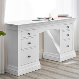Julian Bowen Clermont Surf White Dressing Table