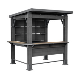 Grey Deluxe Bar Gazebo 2.3 x 2m - thumbnail 2