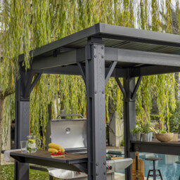 Grey Deluxe Bar Gazebo 2.3 x 2m - thumbnail 3