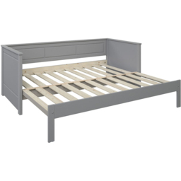 Noomi Erika Single Continental Grey Extending Guest Bed with Underbed Drawer - thumbnail 2