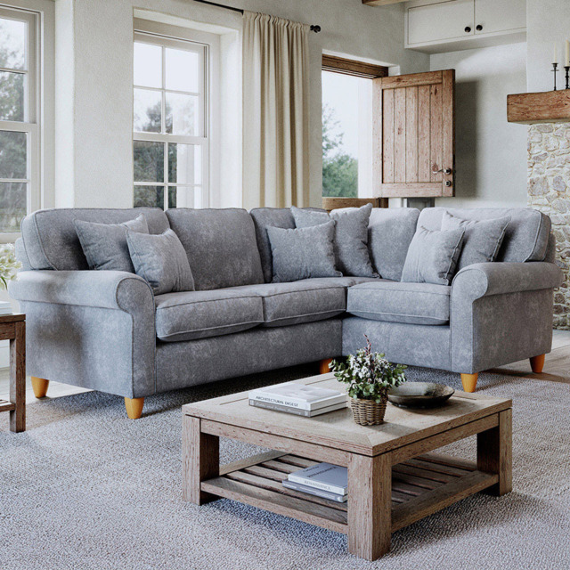 Sinatra Glory Anthracite 4 Seater Left Hand Corner Sofa - image 1