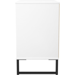 Crowndale Fluted 3 Drawer White Matt Chest of Drawers Ready Assembled - thumbnail 3