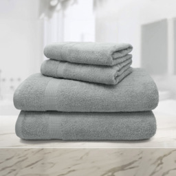 Mayfair Egyptian Cotton Platinum Bath Sheet Set of 2 - thumbnail 3